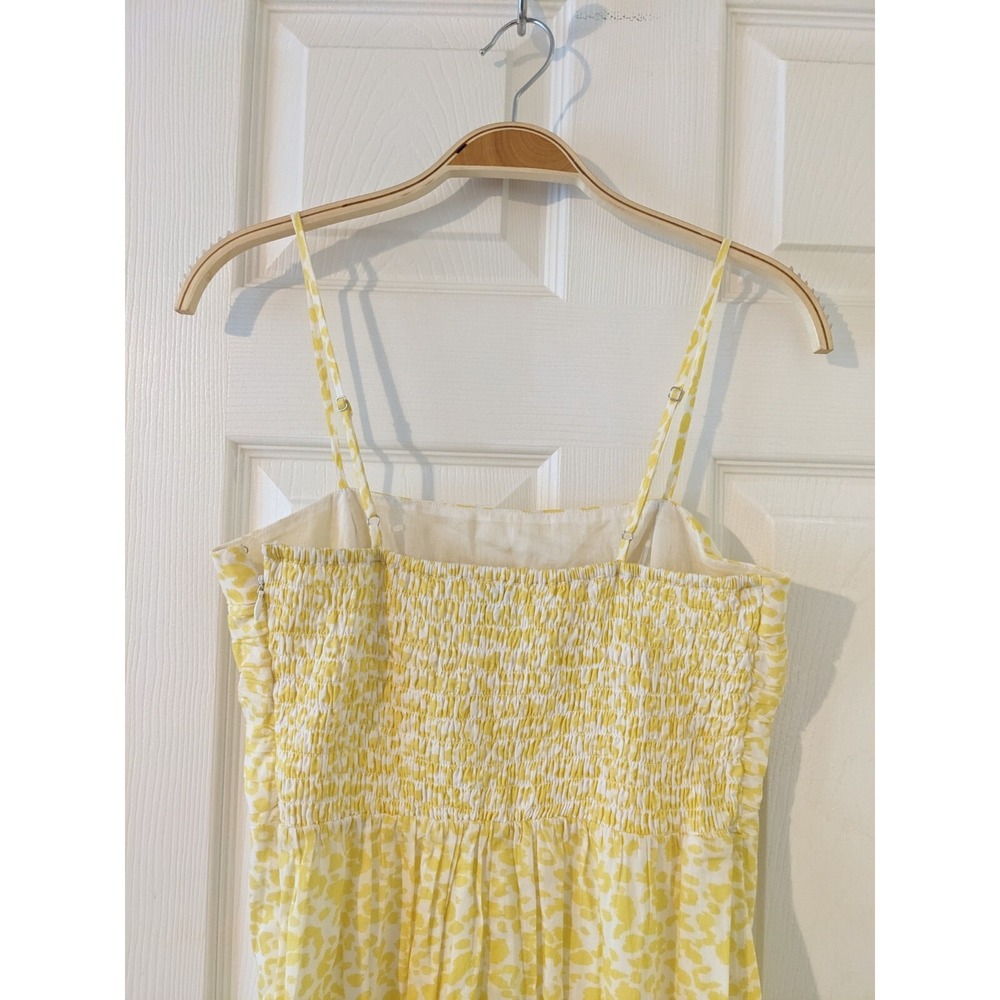 Du Paradis Animal Print Cotton Voile Fit & Flare Yellow Sundress Size Small NWOT - Picture 8 of 10